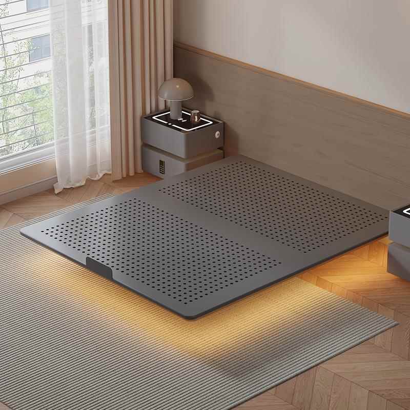 2025新款悬浮床铁架床家用不锈钢洞洞板无靠背无床头铁艺悬空床架