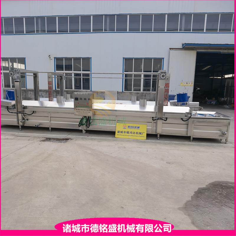 蜜三刀炸锅 网带式馓子油炸机 双排薄脆油炸流水线