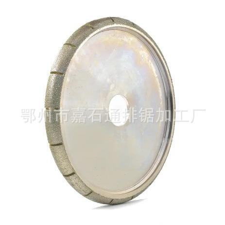 嘉石通石材切边轮钎焊烧结金刚石磨轮直径300罗马开槽砂轮修整器