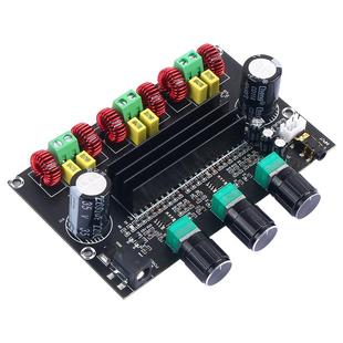 TPA3116D2数字功放板2.1三声道重低音功放模块高中低音可调 晒邦