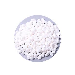 白色鹅卵石雪花白园林造景园艺景观白色小石子盆栽多肉铺面石头