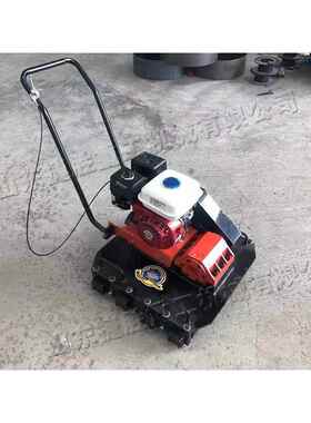 人行道自动铺机 推式砖道铺平 机砖震js004动式路面压砖手机