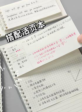 Loose-leaf notepad labels, thick loose-leaf paper, mini deta