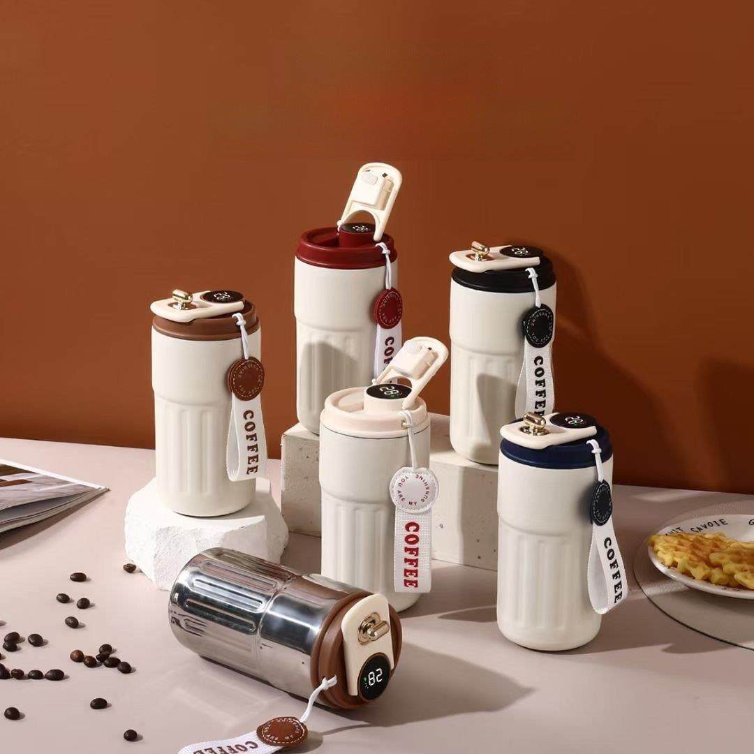 跨境智能显温瑞星家用咖啡杯316不锈钢保温杯随行杯车载杯子便携,餐饮具,保冷/保温杯,淘宝优惠券,粉丝福利购,淘宝优惠卷