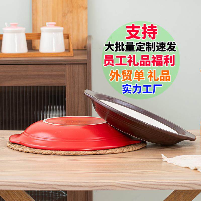 砂锅锅可干烧档酒高店1专用浅口商用防炸裂干锅牛蛙浅锅沙炖锅石