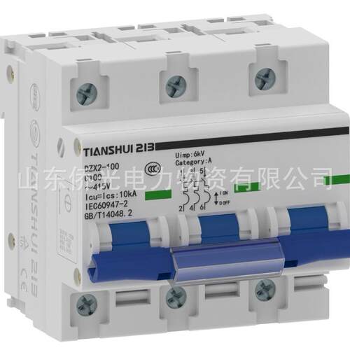 天水二一三TIANSHUI213小型断路器DZX2-100 2P80A3PC100A空气开关 - 封面