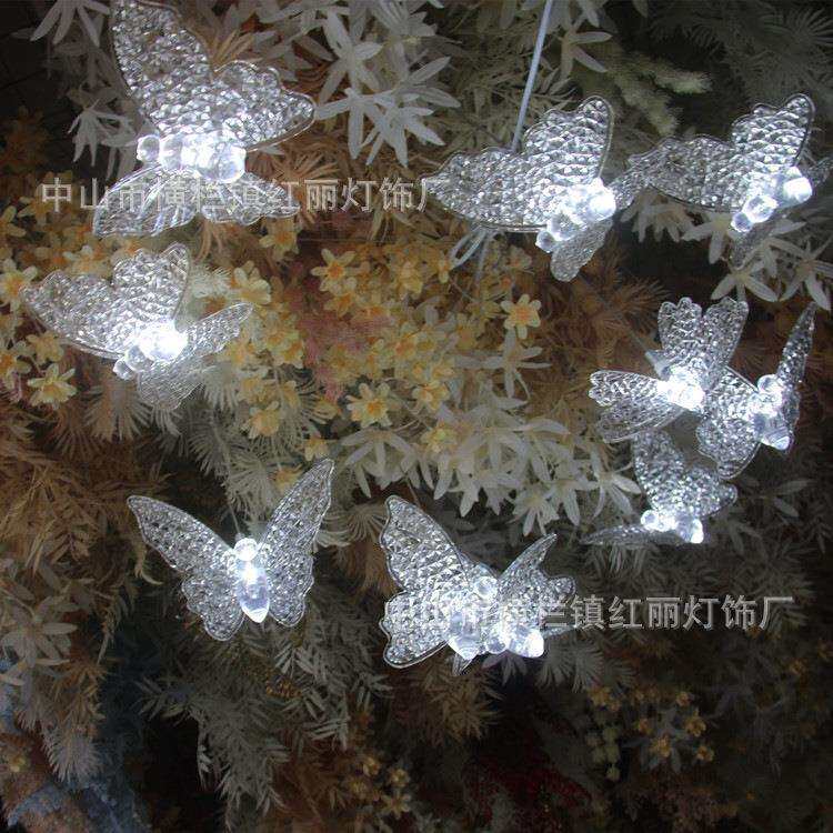 婚庆吊顶装饰亚克力花拉丝蝴蝶吊串路引灯婚礼场景布置道具田园风