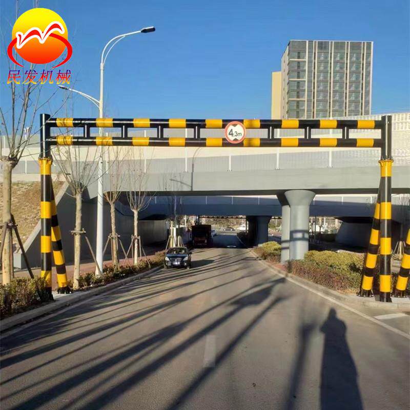 厂家直销固定限高架龙门架路跨小区停车场护栏高栏防护限宽限高杆