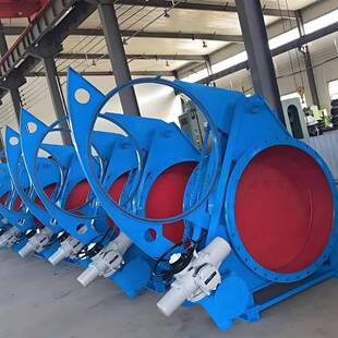 大口径烟道蝶阀F943X 2.5CDN1000搭配DZB120双电动防爆执行机构