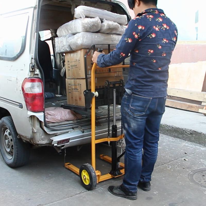 液压叉车卸货神器小叉车手动小型轻便家用升降车微型升高车搬运车