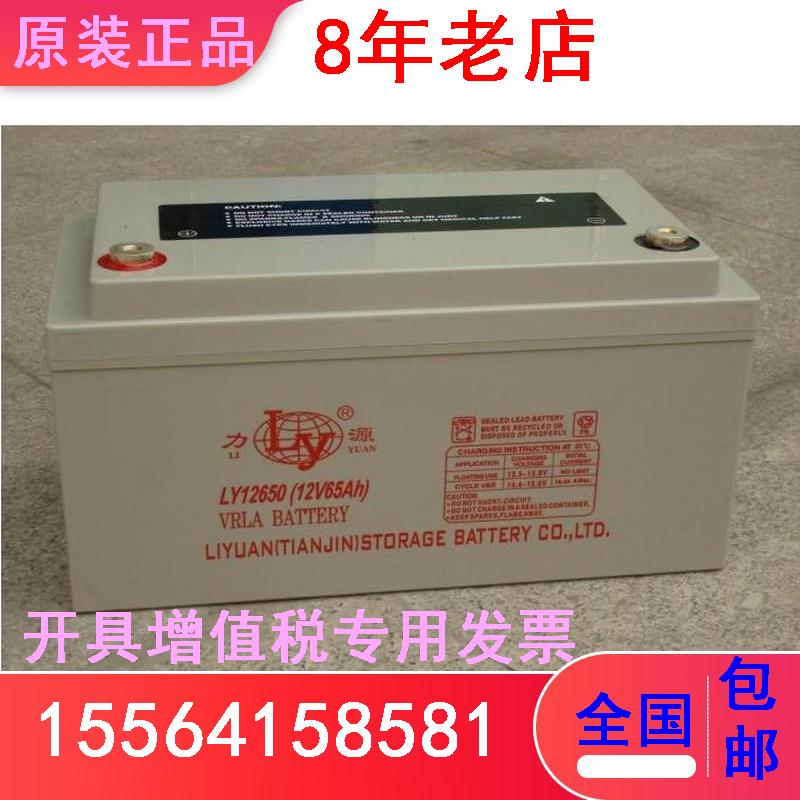 力源LY126500蓄电池12V65AH免维护门禁UPS不间断消防系统后备电源