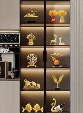 新中式大套装家居玄关摆件客厅电视柜高档轻奢风办公室酒柜装饰品