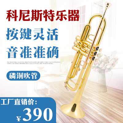 高档小号号 乐器 降调三音B小 初学演奏考级专业乐队教学会西教洋