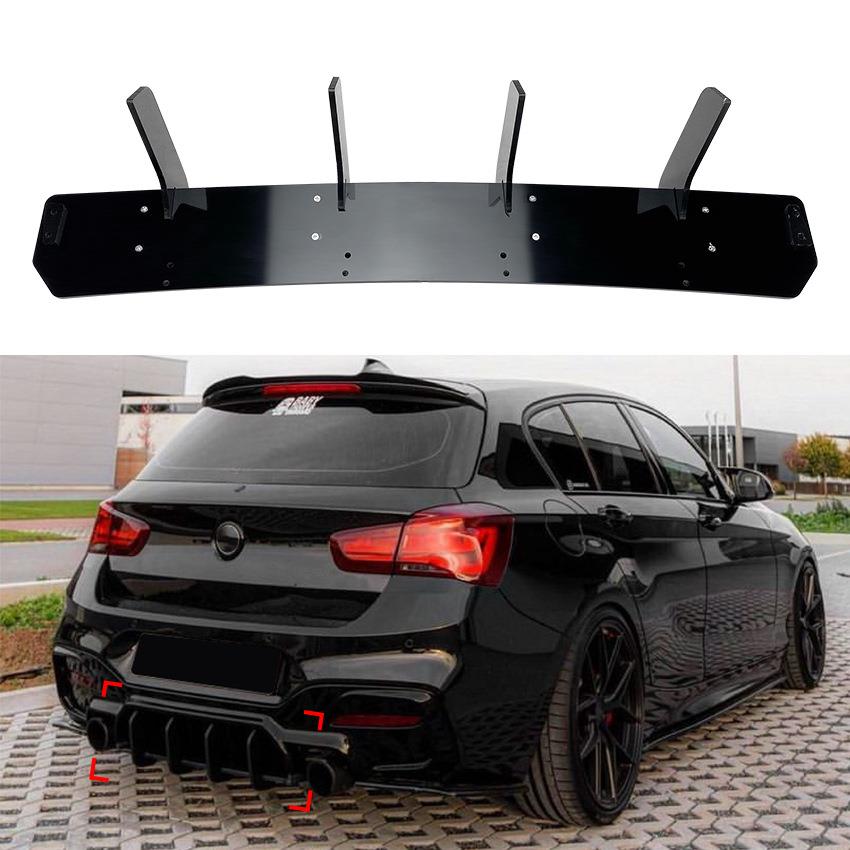 适用宝马1系F20 LCI M140i MP款后唇扰流板后刀锋风刀改装