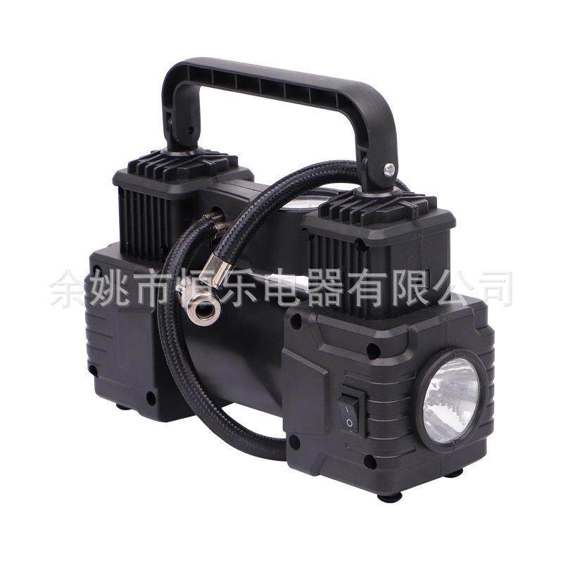 双缸轮胎充气机便携式电动气泵直流12v汽车空气压缩机轮胎充气