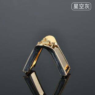 新款高马尾v型固定神器短发抓夹扎发水钻丸子头发量少高级感发夹