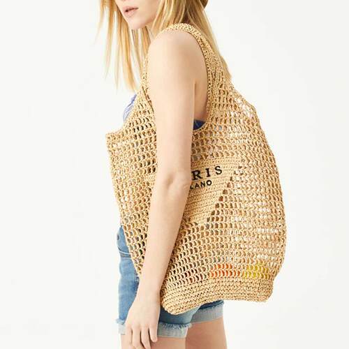 Casual Hollow Straw Women Shoulder Bags Designer Letters Han