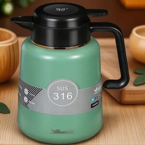华亚保温壶水壶家用新款316不锈钢大容量智能显温热水茶壶焖茶