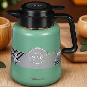 华亚保温壶水壶家用新款316不锈钢大容量智能显温热水茶壶焖茶