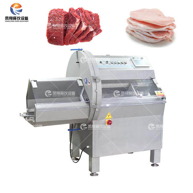 厂家直销全自动冻肉砍排机冻肉冷鱼鸭肉切片机牛排猪扒切割机