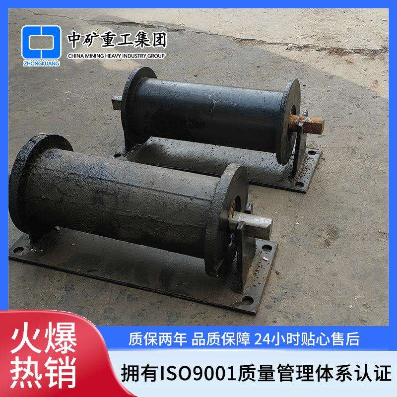 矿用铸钢地滚轮φ200*300尼龙地滚直径长度30公分50轴40实心地滚