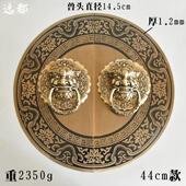 仿古大门拉手中式 纯铜兽头虎头狮子头门环复古实木门把手锁扣门栓