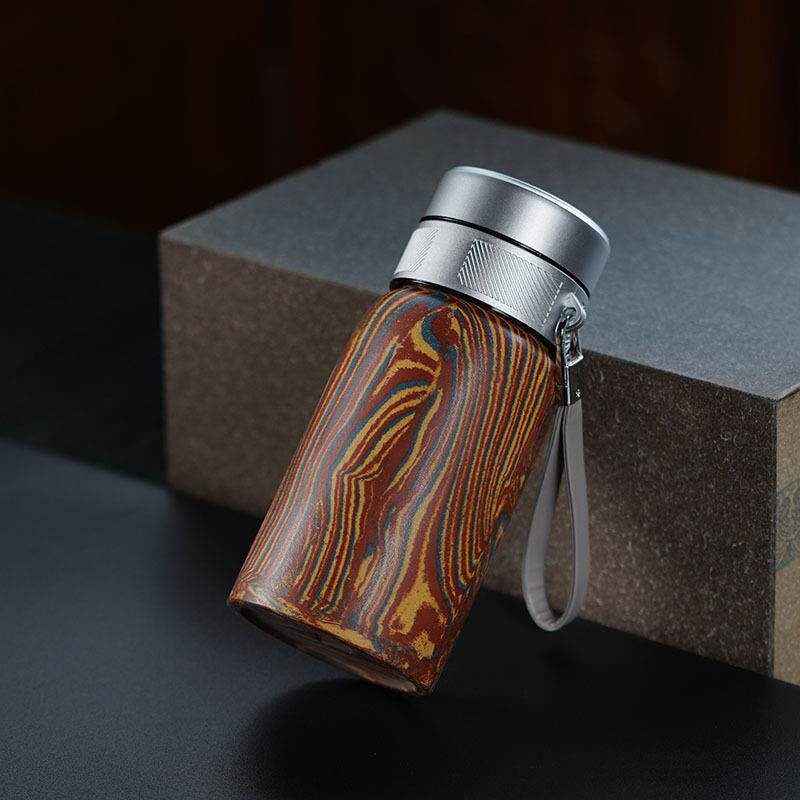 高档紫砂杯网红热卖款原矿紫砂办公杯泥绘保温杯绞泥杯茶具厂
