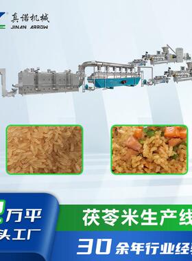 五谷杂粮人造米食品挤压机茯茯苓重组米加工机械自热米速食