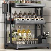 房调料置物架台面调料功架多能调品调味料厨油盐酱味NN010醋收纳
