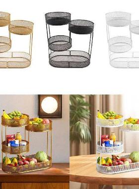 Worktop Fruit Basket Fruit Bowl Holder Serving Tray Metal