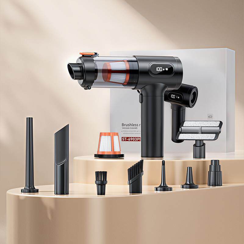 车载吸尘器超强吸力手持小型车用大吸力无线式屏显吸尘器手持吹尘