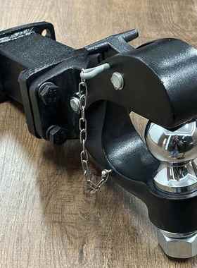 黑色虎头越钩连接杆拖车钩转换器加杆底座85x45野长车房786车改装