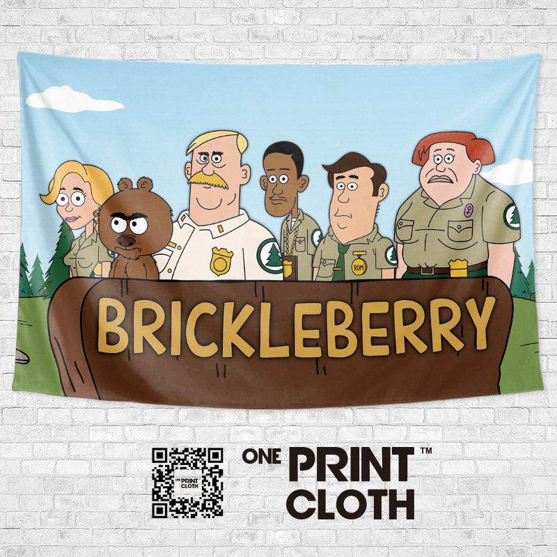Brickleberry脆莓公园美国喜剧漫画定制周边装饰背景墙布海报挂布