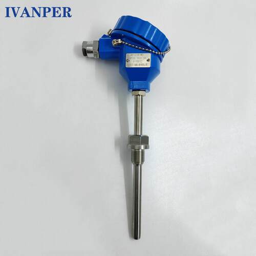 耐高温热电偶PT100温度传感器 铂热电阻探头一体化温度变送器厂家
