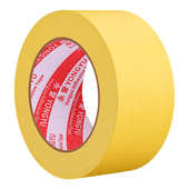 黄色美纹纸胶带代发 整箱批发汽车喷漆遮蔽耐中温美纹纸不留胶 包邮