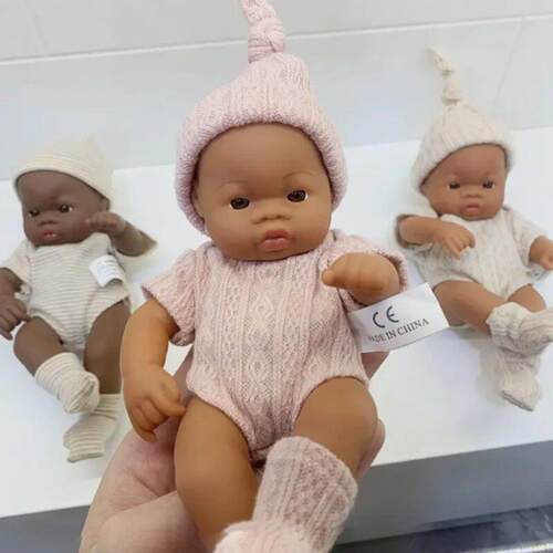 Silicone Reborn Baby Doll para crian?as, brinquedos de toque