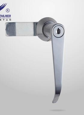 恒珠柜锁MS301-1长手柄锁锌合金执手锁机械设备控制柜配电箱电柜