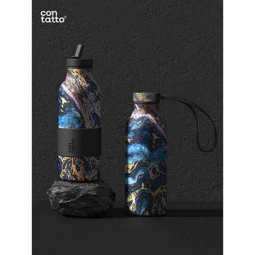 contatto潮流保温保冷杯不锈钢户外颜值水壶随行水杯男士运动杯子