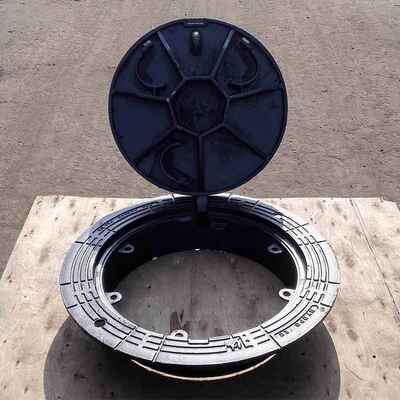 重防沉降型市政雨水墨铸球铁井盖格SGF市政道路用价防盗圆形铸铁