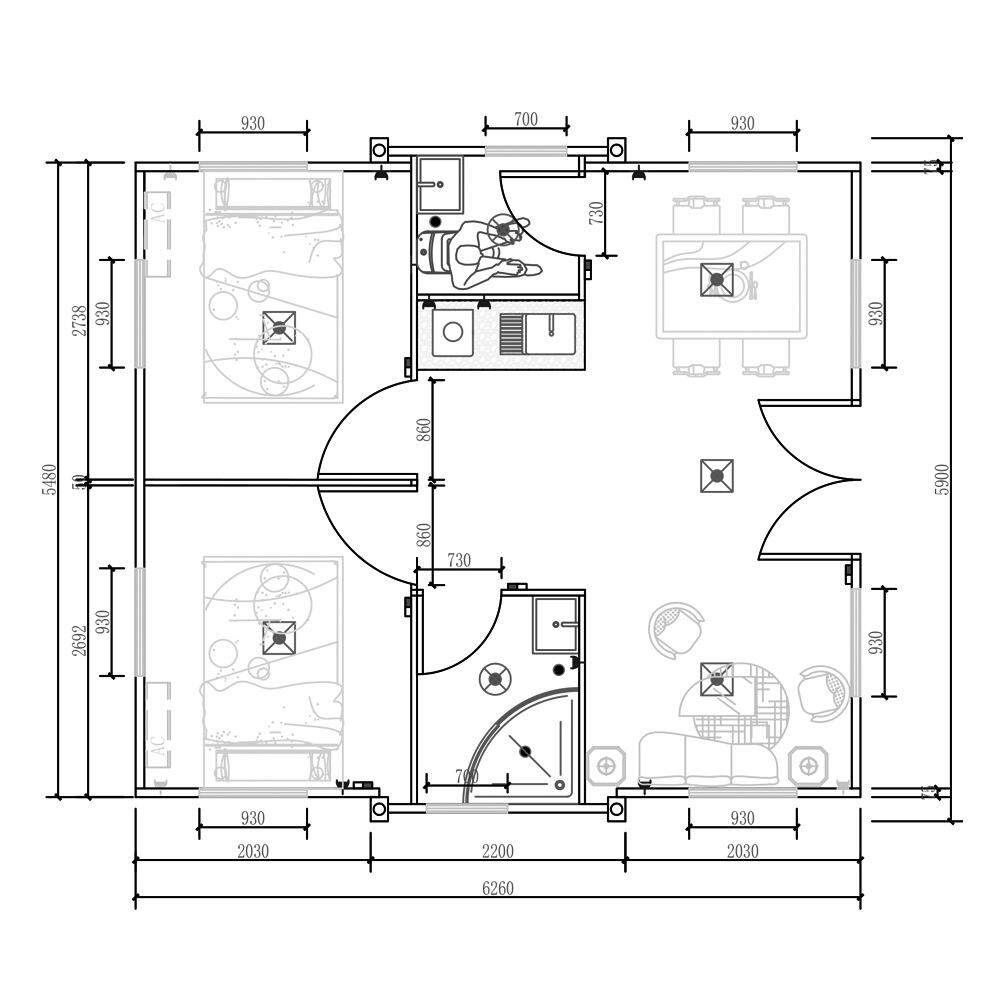 简易房集成房屋折叠集装箱房移动简易房临时仓库经济实惠款