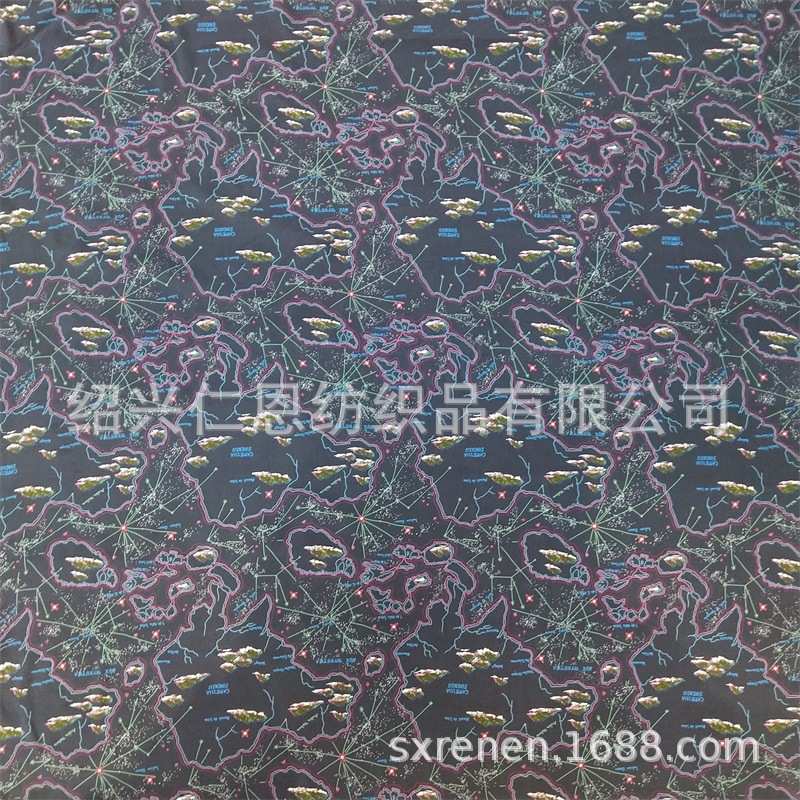 人真数全*100现货供应工艺8045码府绸 45 /喷墨*棉印花 喷气
