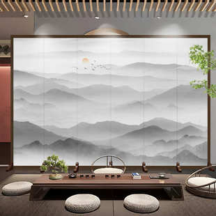 屏风隔断可折叠移动客厅卧室遮挡酒店入户门美容院可订帘百财旺宅