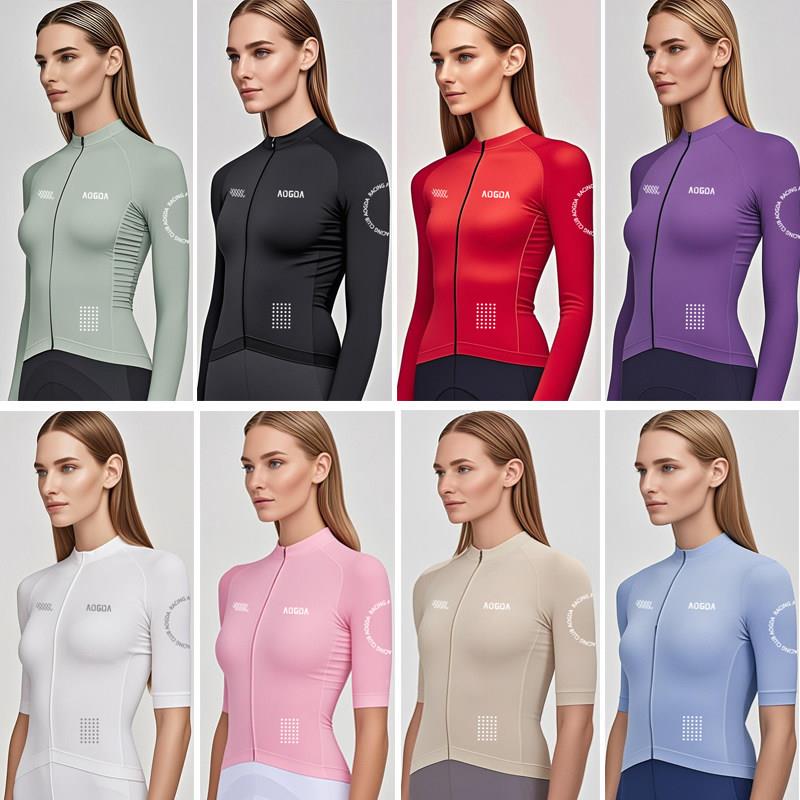 aogda新品春夏秋男女款自行车长袖短袖骑行服PRO公路车服骑行上衣