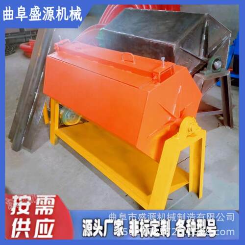 加除尘镀筒式干磨机锌件六角滚筒抛光机铁件除锈滚油研磨机