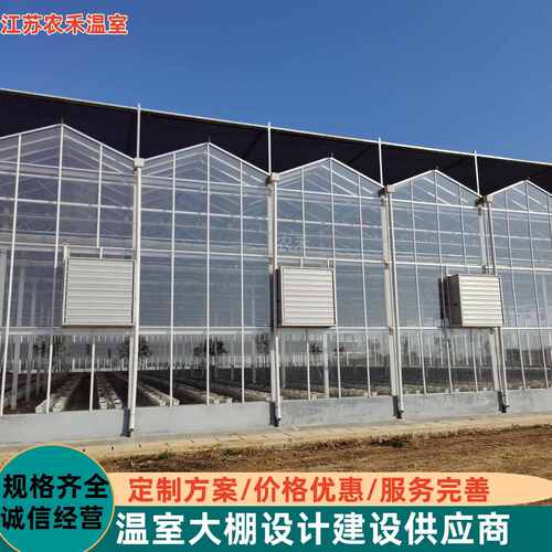 玻璃温室大棚 生态餐厅荷兰式连栋阳光板喷塑科研观光种植大棚