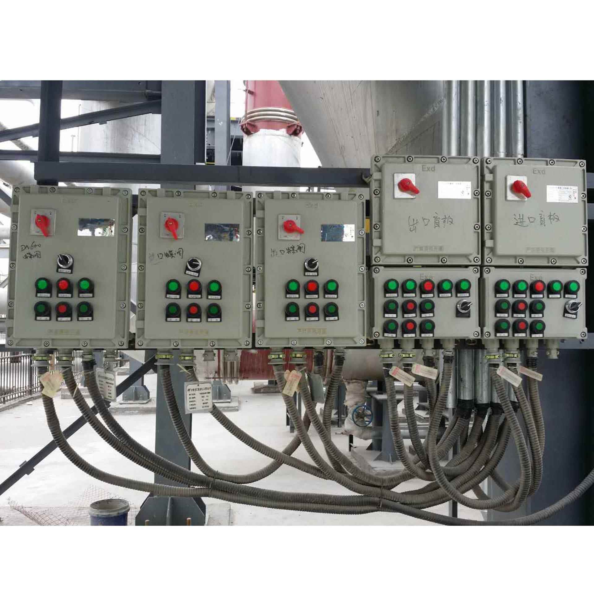 不锈钢防爆控制箱DN2000盲板阀不锈钢防爆控制箱阀门自动控制