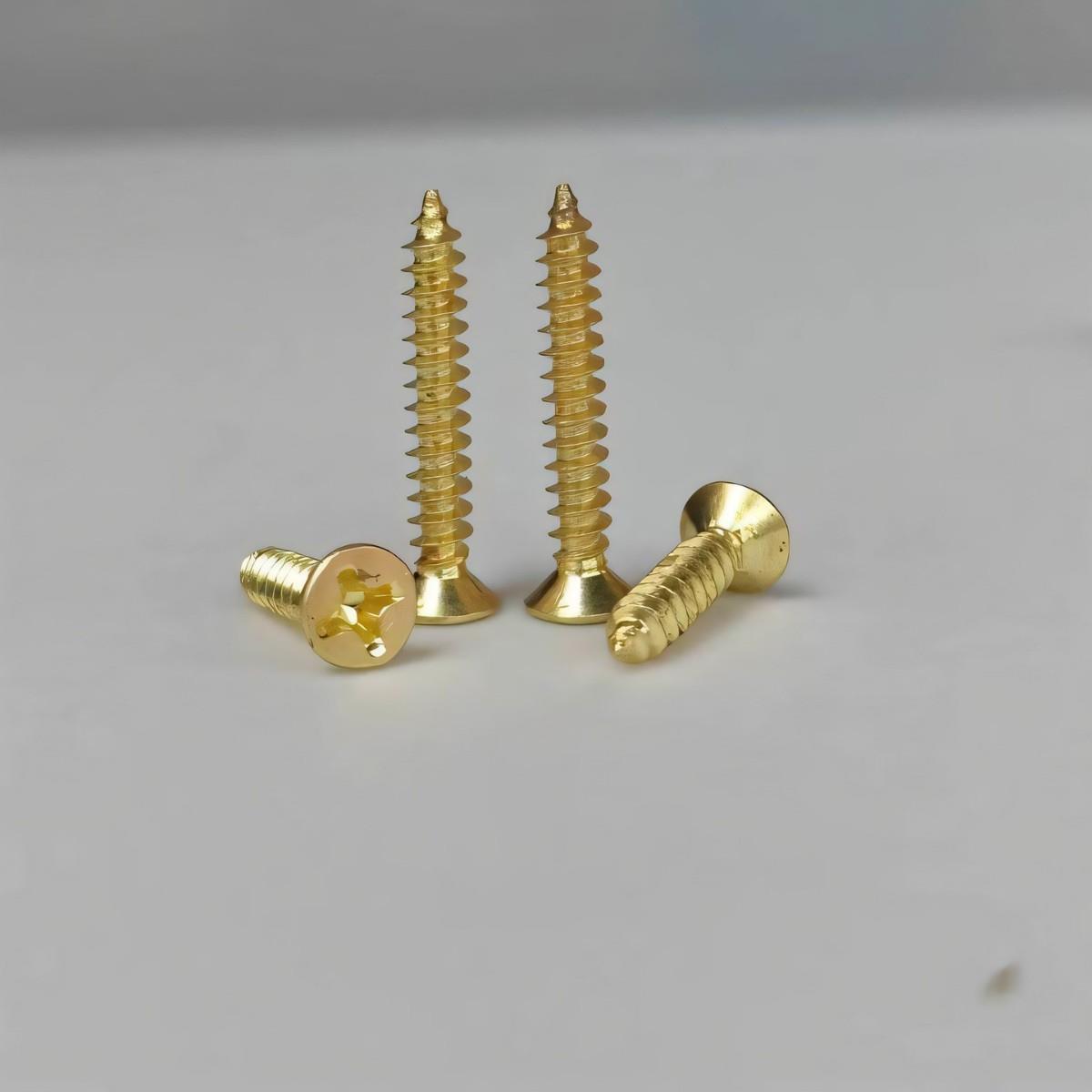 仿金AK十字沉金头自攻螺丝色头自平攻小螺丝钉ASO沉攻镀金