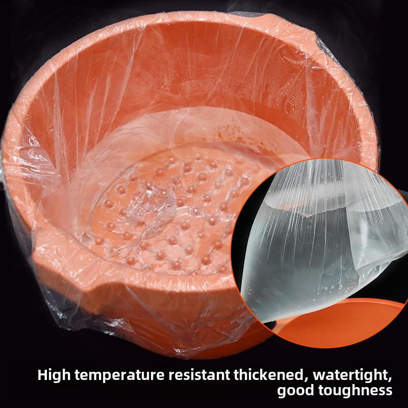 一次性加厚泡脚袋修脚店足疗店专用塑料袋高位洗脚盆足浴用品沐足