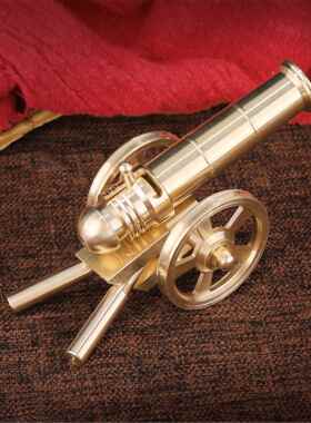 你黄炮大铜摆件大炮模型迷小钢炮桌面摆H142-2铜件