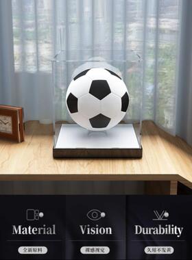 透明亚克篮EHI球星展示盒珍玻球璃防尘罩足排球签名贵收力藏收纳